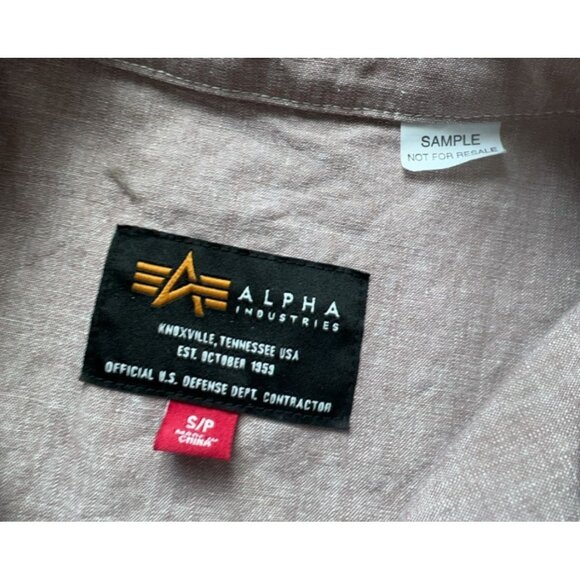Men's Alpha Industries Pullover Long Sleeve Dusty Purple Size S - Picture 4 of 10